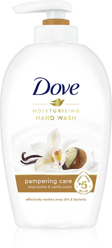 Dove Purely Pampering Shea Butter vloeibare zeep met dispenser