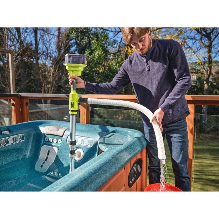 RYOBI - 18V Telescopic Pump - 3,360 l/h - Max. immersion 1.2 m - IPX5 - Sold without battery - RY18STPA-0