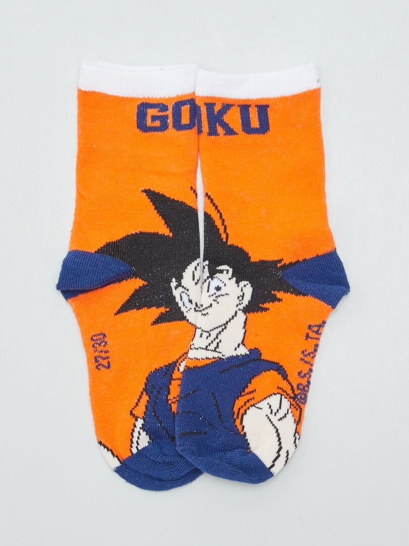 Paquete de 3 pares de calcetines Dragon Ball Z - Naranja