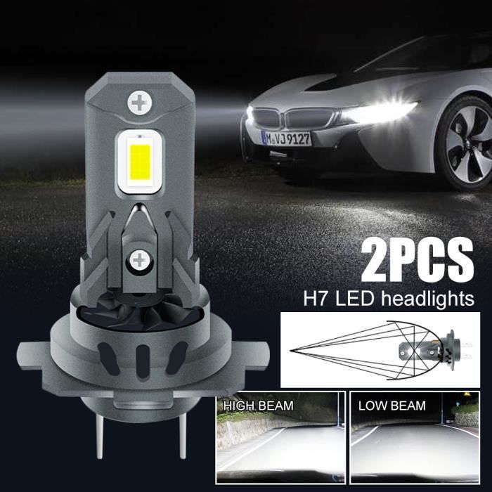 Ampoules LED H7 18000LM, Phares LED de Voiture 120W ,16 perles de lampe CSP , Ampoules LED  H7 pour Voiture