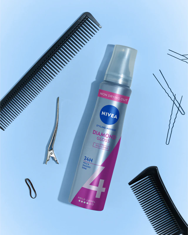 Mousse capilar NIVEA Diamond Gloss