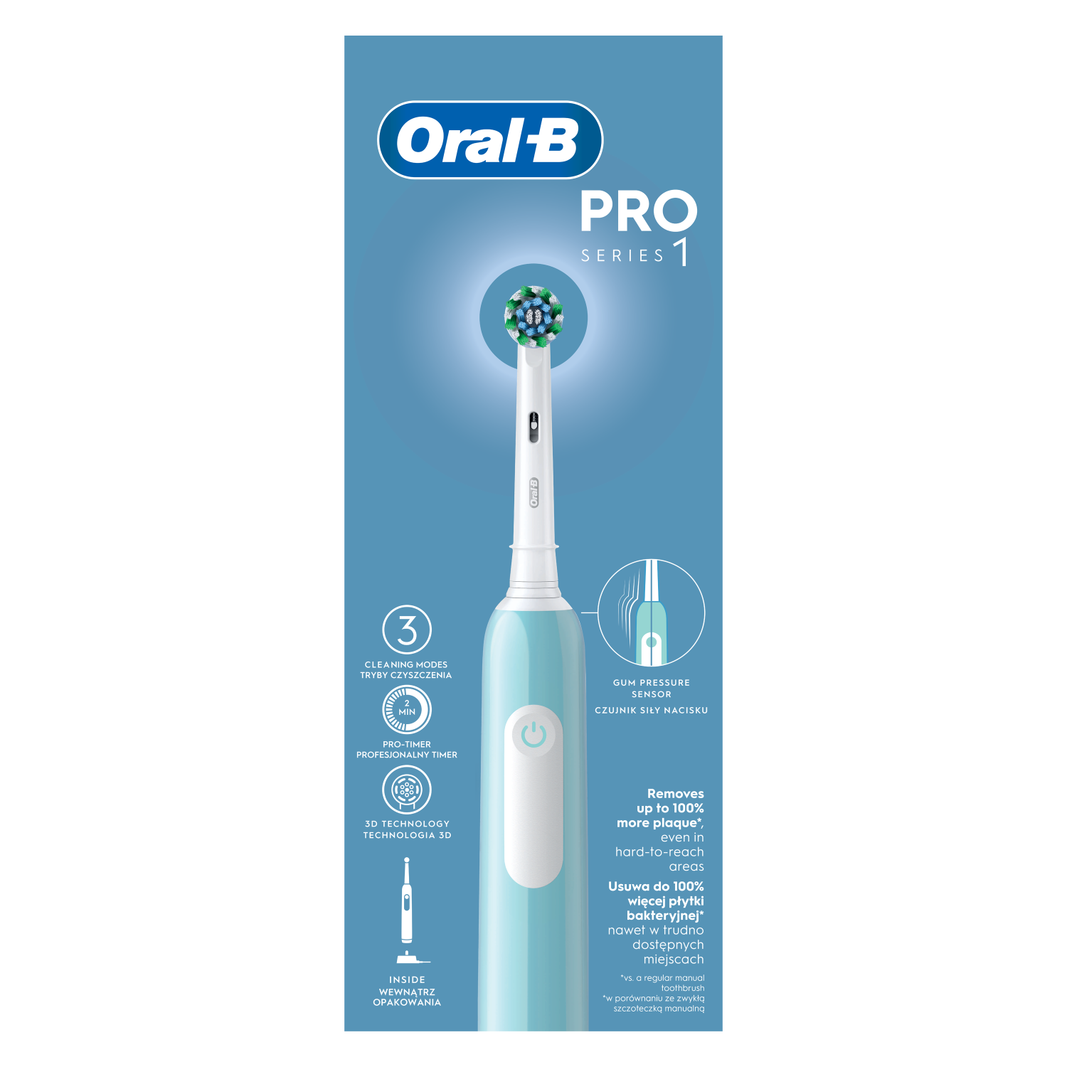 Periuță de dinți electrică Oral-B Pro 500 Cross Action 1 buc.