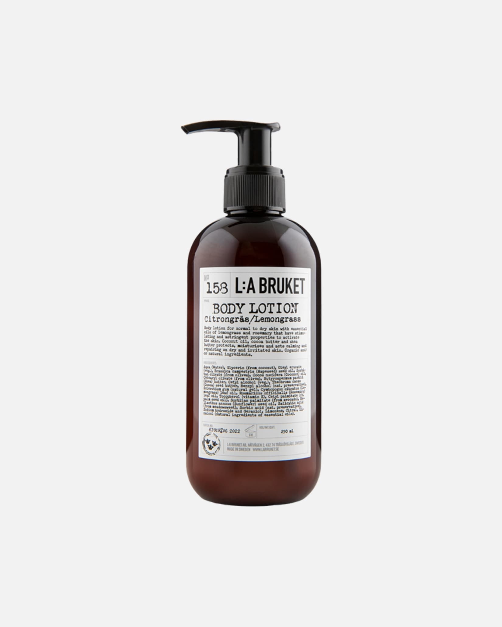 L:A BRUKET kūno losjonas 158 Citrinžolės kūno losjonas - 240 ml