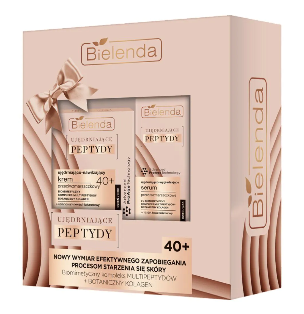 Bielenda Ujędrniające peptydy 40+ Zestaw kosmetyków do twarzy
