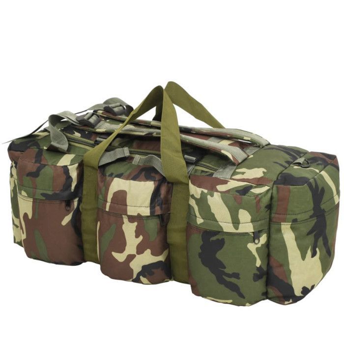 Sports bag - vidaXL - 3-in-1 - 120 L - Camouflage - Waterproof