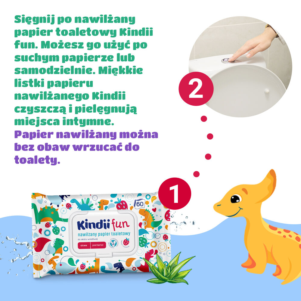 Kindii Toilettenpapier, 60 Stück