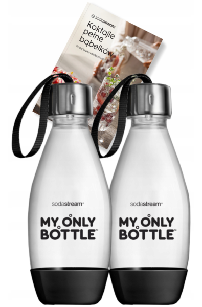 Butelka SodaStream My Only Czarna 0,5L 2 sztuki
