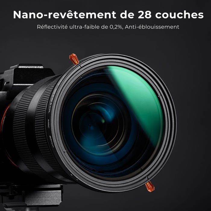 Filtro K&F CONCEPT 67mm CPL+ND2-32 a croce blu per fotocamere