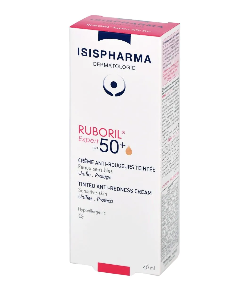 Isispharma Ruboril Expert SPF50+ -Krem do skóry naczynkowej delikatnie koloryzujący40ml