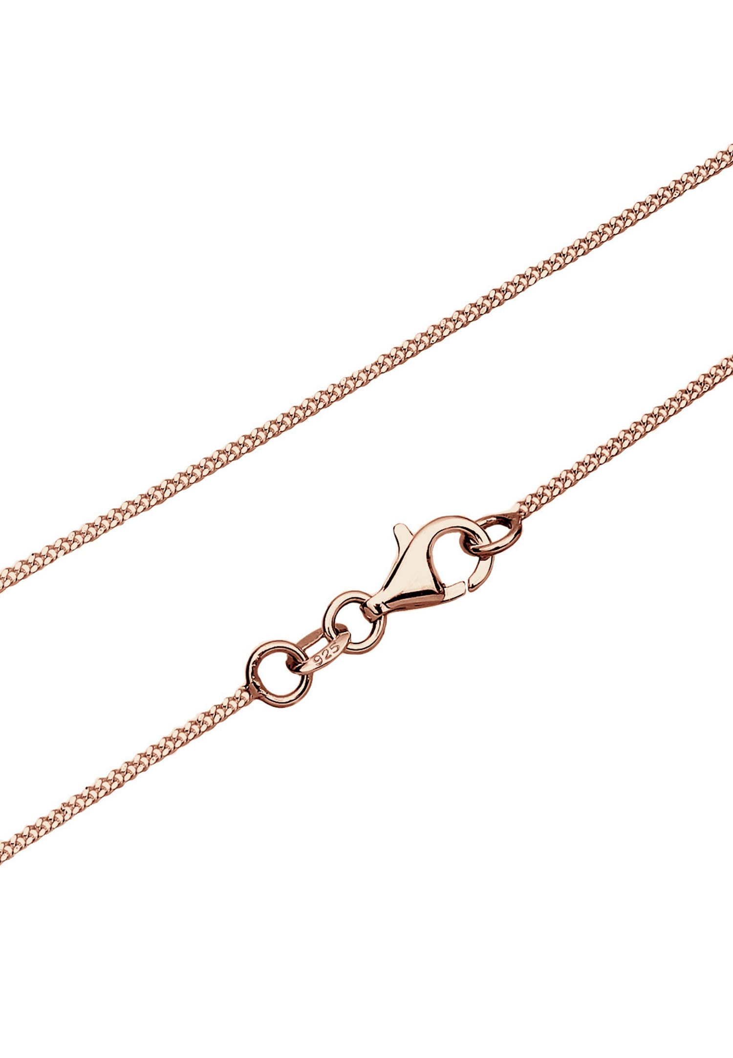 Elli Femmes symbole du cœur pendentif cristaux en argent sterling 925 plaqué or rose