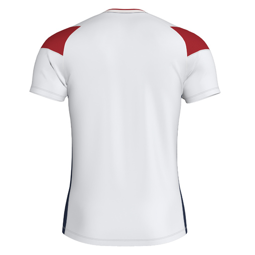 Joma Crew III Kortærmet T-shirt Hvid Rød Marineblå
