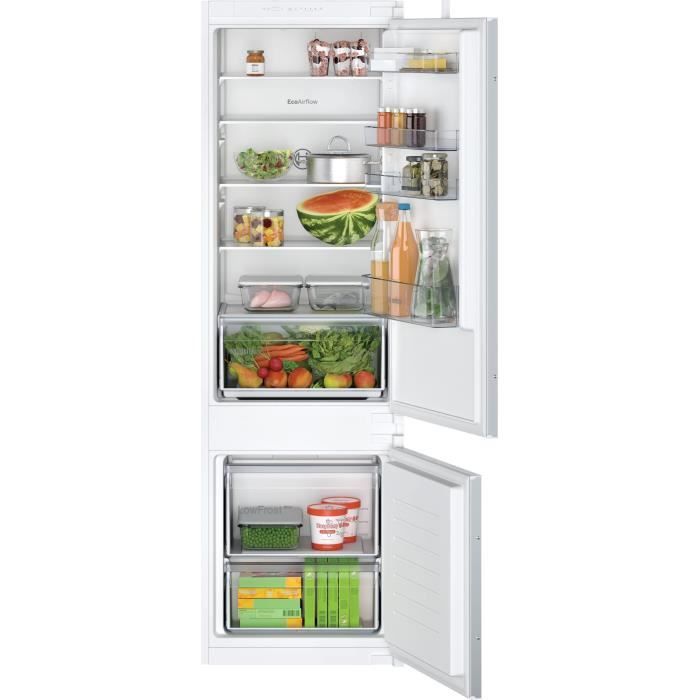 Réfrigérateur combiné intégrable BOSCH SER2 -KIV87NSE0 - 2 portes - 270 L - Classe E