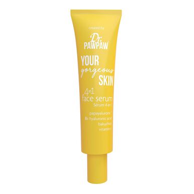 Dr. PawPaw Your Gorgeous Skin 4-i-1 ansiktsserum, fuktighetsgivende og beroligende, vitamin C, 30 ml