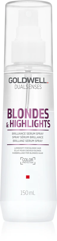 Goldwell Dualsenses Blondes & Highlights, sérum em spray sem enxágue para cabelos loiros e com mechas.