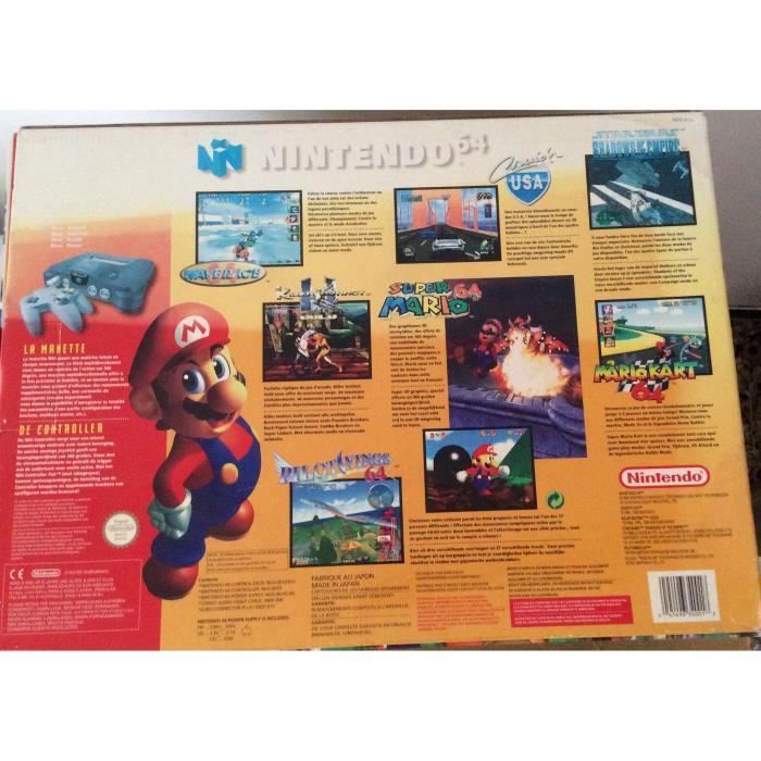 Consola de juegos retro Nintendo 64 - Negra - Estándar
