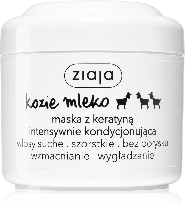 Ziaja geitenmelkmasker met keratine, intensief verzorgend