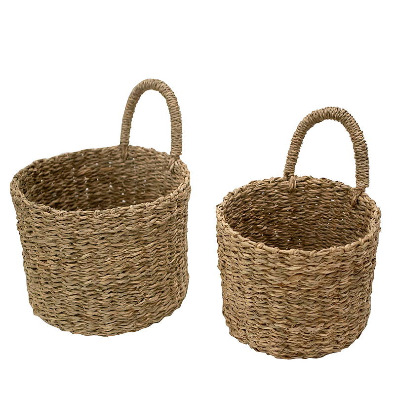 Cesto per la casa s/2 ø 18x14/16x13 cm alghe marine
