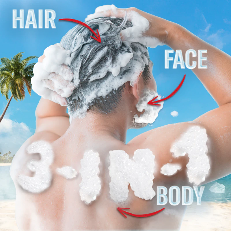 Gel de Banho 3 em 1 Old Spice Cold Spice