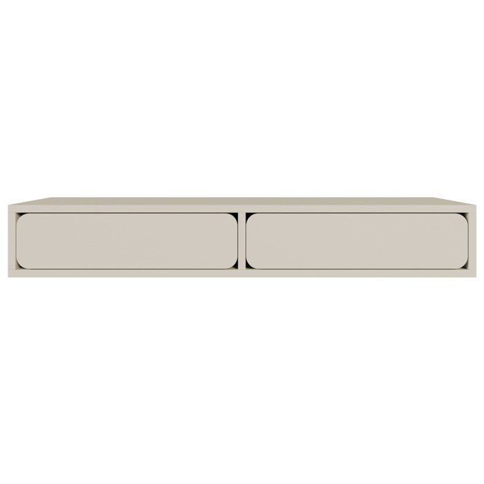 Tocador - WUWU - 110 cm - de pared - con 2 cajones - beige