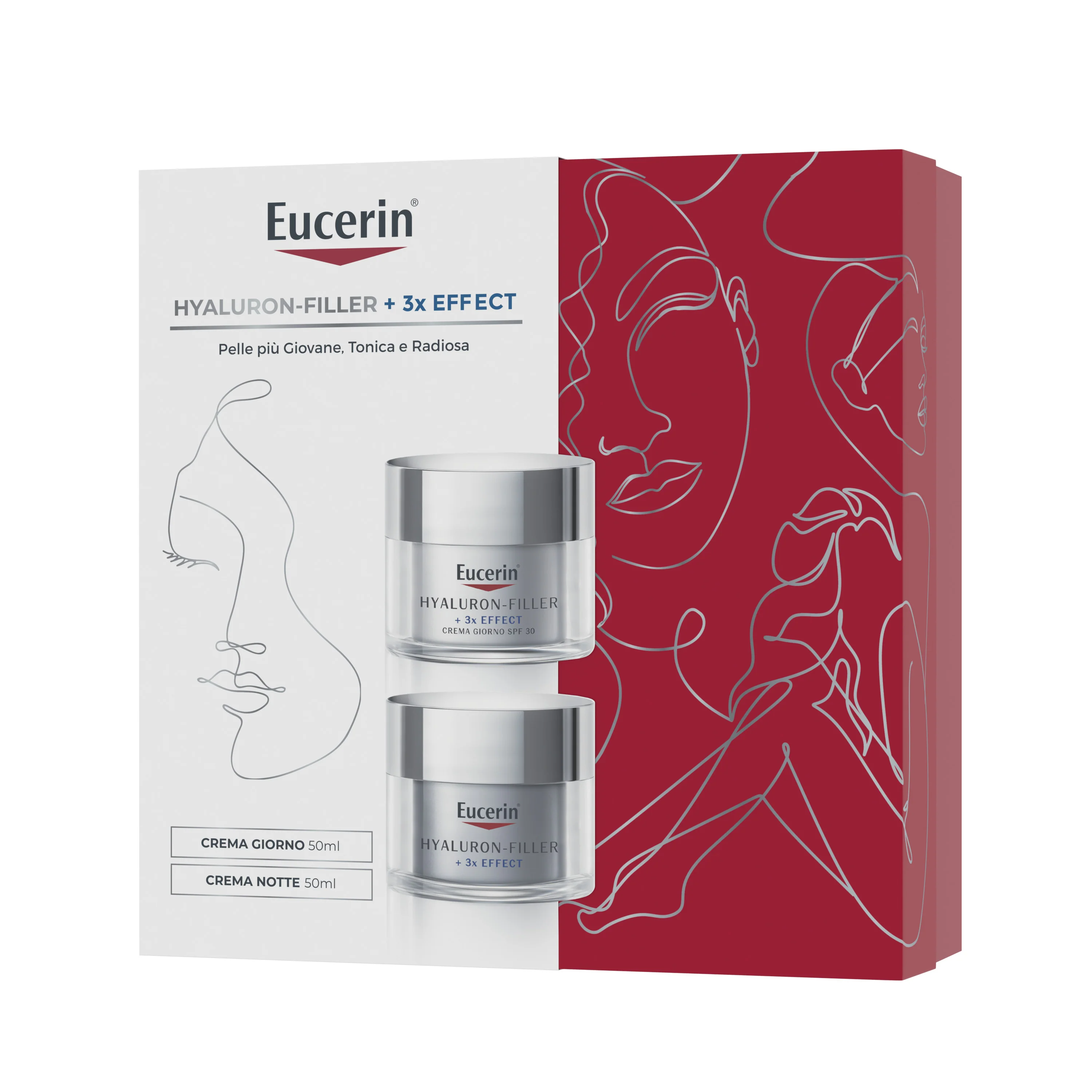 Hyaluron-Filler Cofanetto Hyaluron-Filler Giorno SPF 30 + Hyaluron-Filler Notte - Cofanetto Antirughe, Crema viso giorno antirughe, Tratt.viso notte antirughe