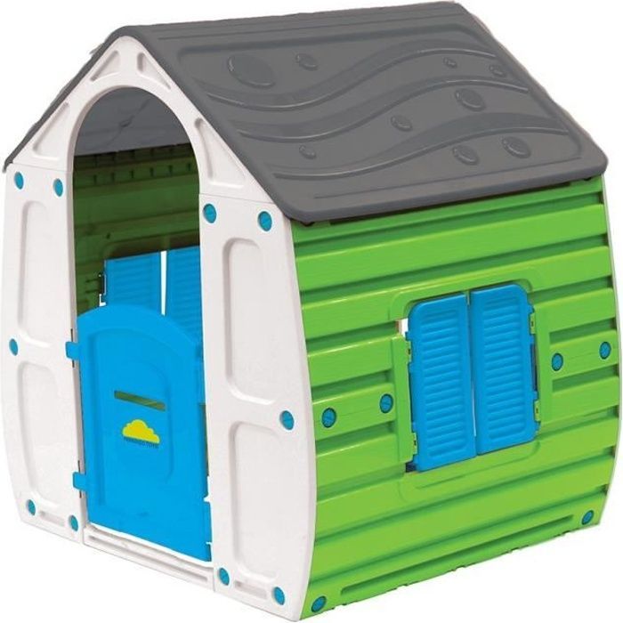 Maison de jeu d'été PARADISO TOYS - Vert/Gris/Bleu - Enfant - 102x90x109cm
