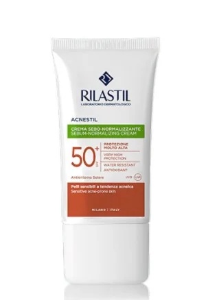 RILASTIL Rilastil Sun System Acnestil Crème SPF50+ 40 ml Zonnebrandcrème met een normaliserend effect op de talgproductie