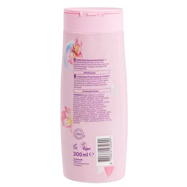 Krémový sprchový gél Kruidvat Floral Passion 300 ml - normálna pleť