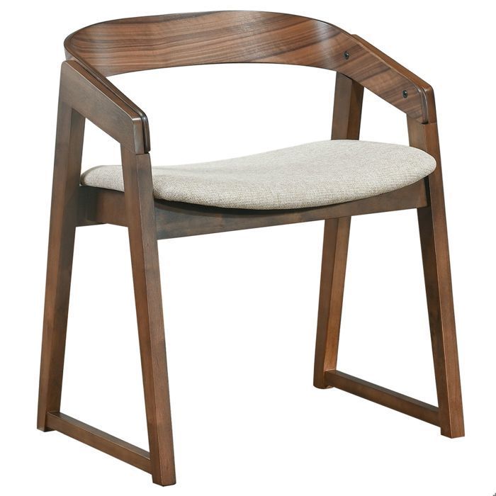 Sedia in legno – SALOSS – marrone/beige