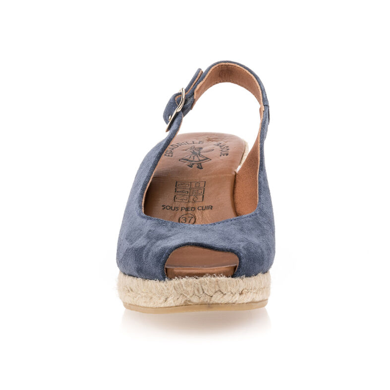 Blå espadriller med tausåler til dame