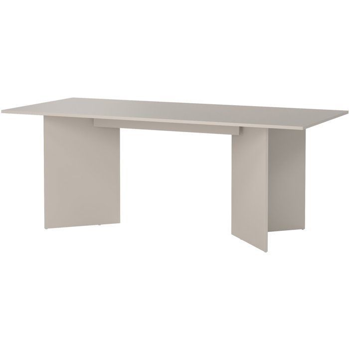 Mesa de comedor FAMILY – Forma rectangular – Acabado en color beige cachemir – Capacidad para 6 personas – 200 x 90 x 76 cm