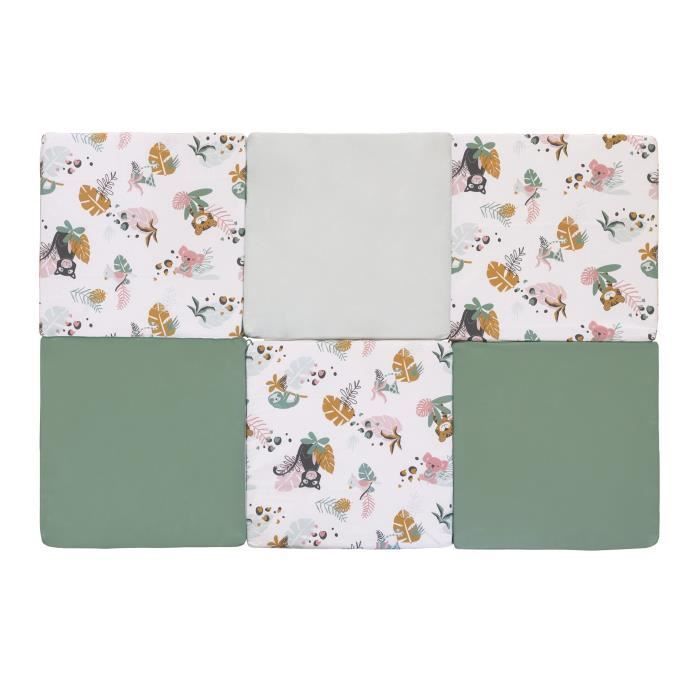 TINEO Maxi Tapis Malin Jungle Buddies 5 en 1 - Evolutif - Déhoussable - 180x200 cm - Nouvelle collection