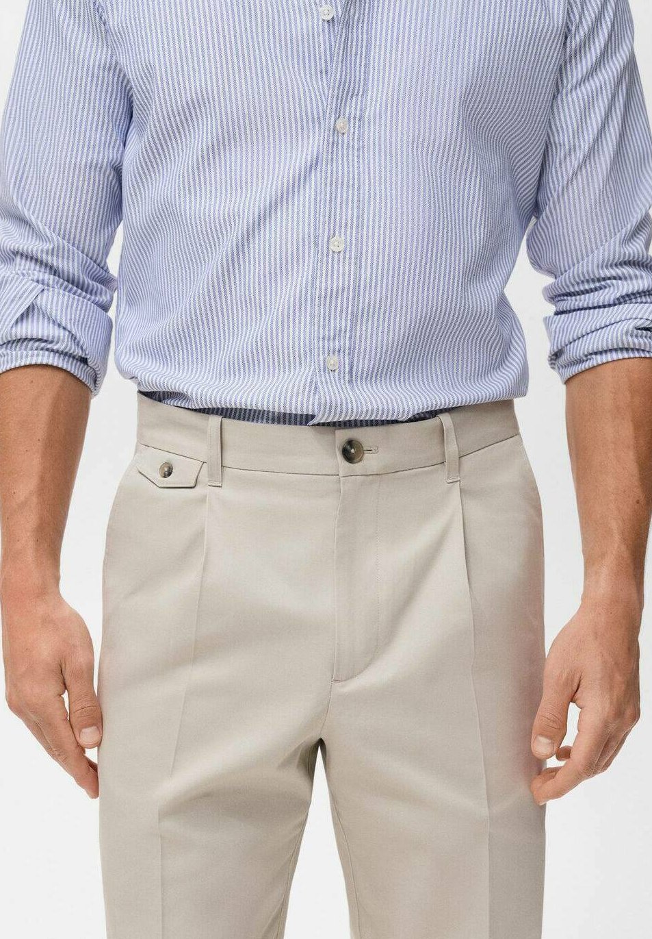 Pantalon Mango - sable