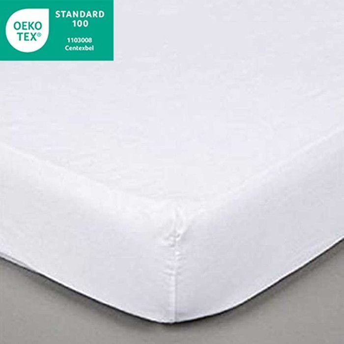 ALPES BLANC - Protector de colchón 100% algodón 200 g/m² 1440x190 cm – Bolsillos profundos para un ajuste perfecto, protección y confort duradero.