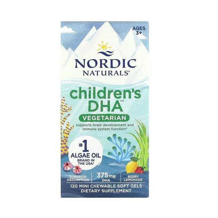 Nordic Naturals Kinder-DHA-Vegetabilisierung 375 mg Beerenlimonade