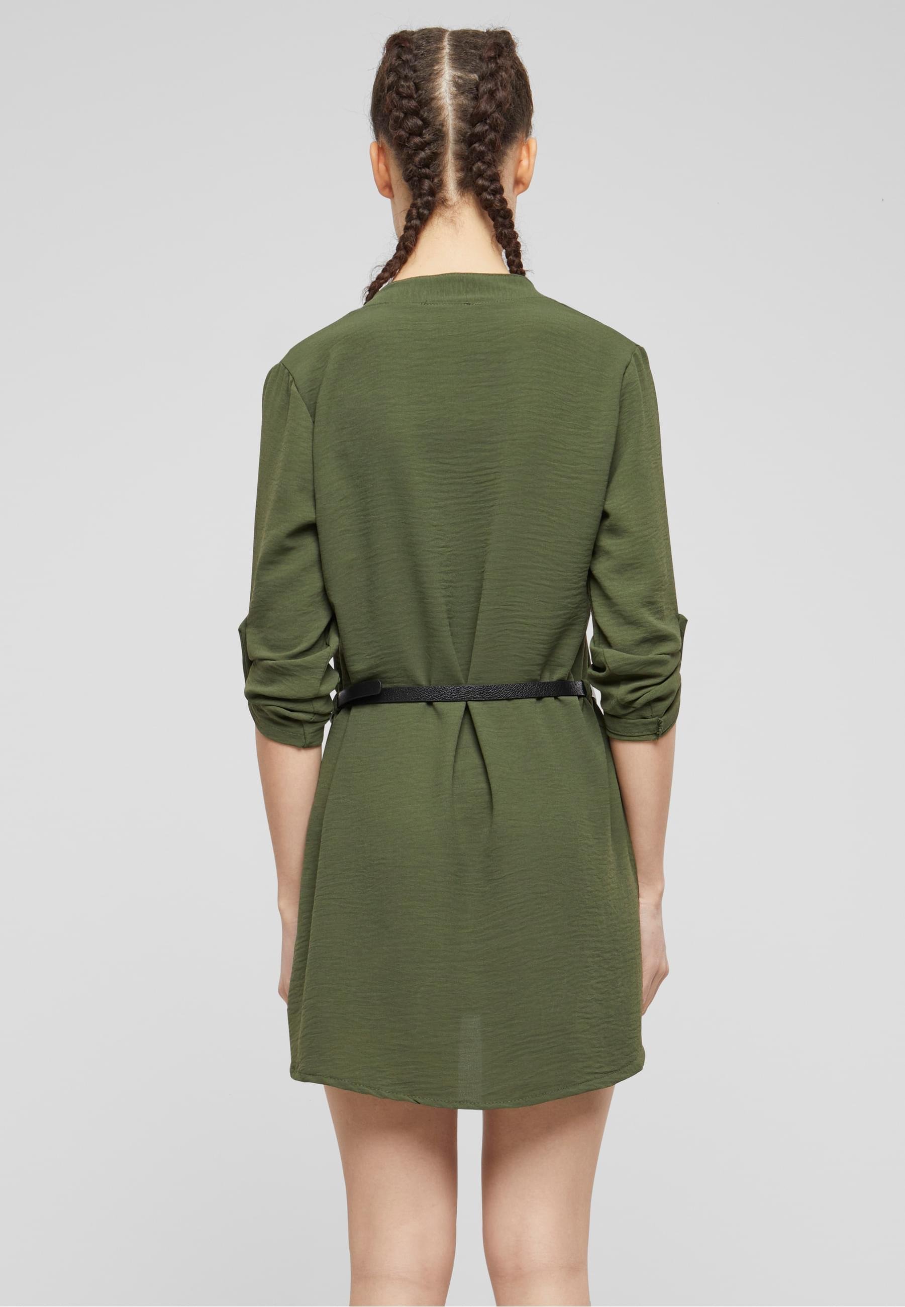Cloud 5ive TURN-UP MIT GÜRTEL - Blouse - green