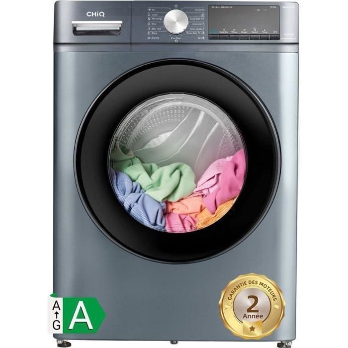 Lavatrice - CHIQ - CFL80-14586IM3XA - Carica frontale 8 kg - Motore Inverter - 1400 giri/min