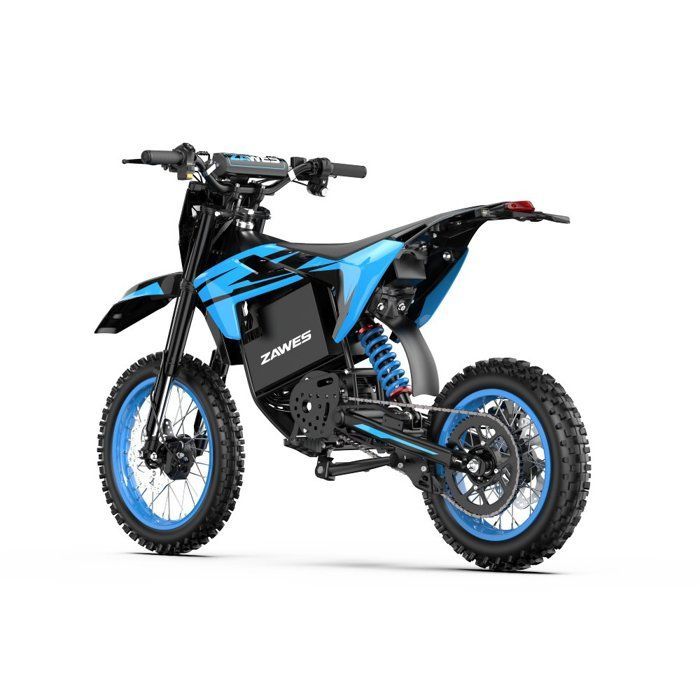 ZAWES S3 Moto électrique tout-terrain pour adultes Moteur 5000W Batterie 60V 23.4Ah, Pneus tout-terrain avant 14 pouces