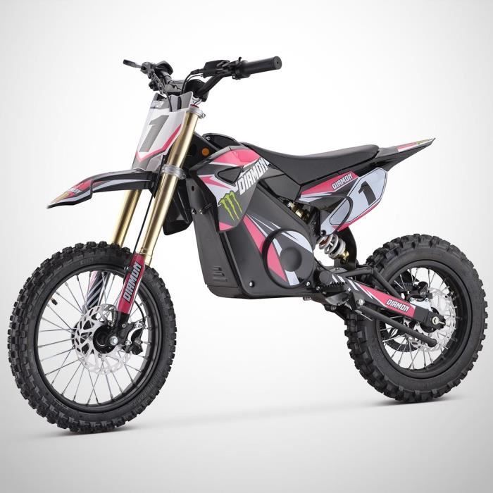 Elektrische kindermotorfiets 1300W / ORION 1300W Motocrossfiets / 14/12 / Editie 2024 / Roze