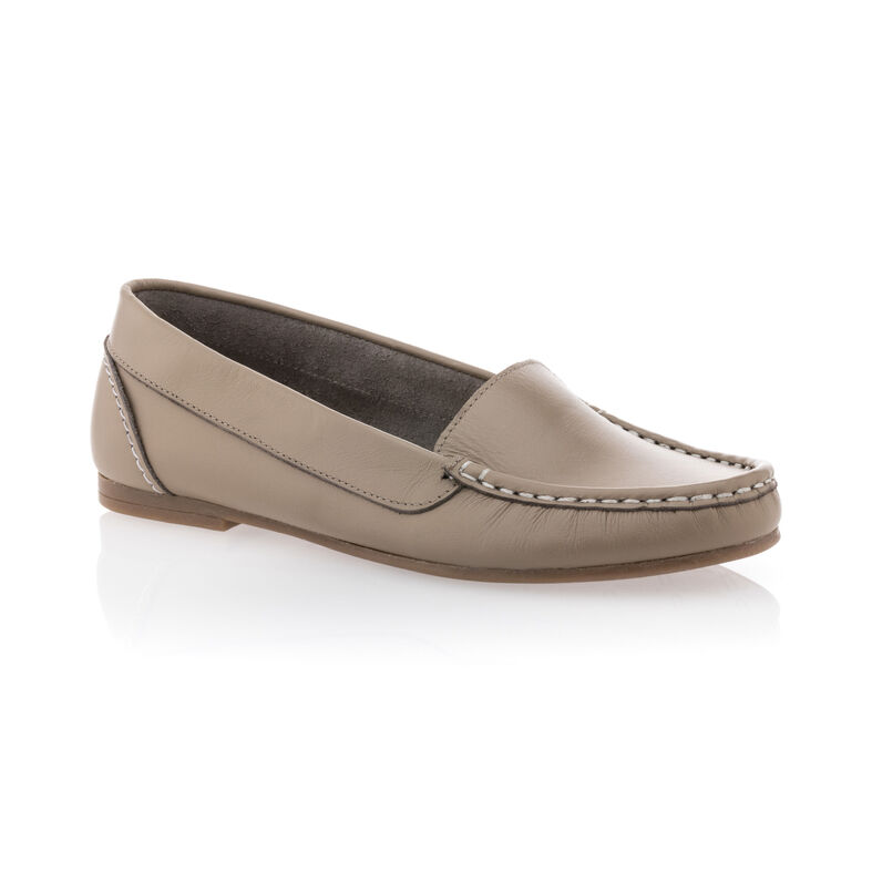 Mocassins / chaussures bateau Femme Beige