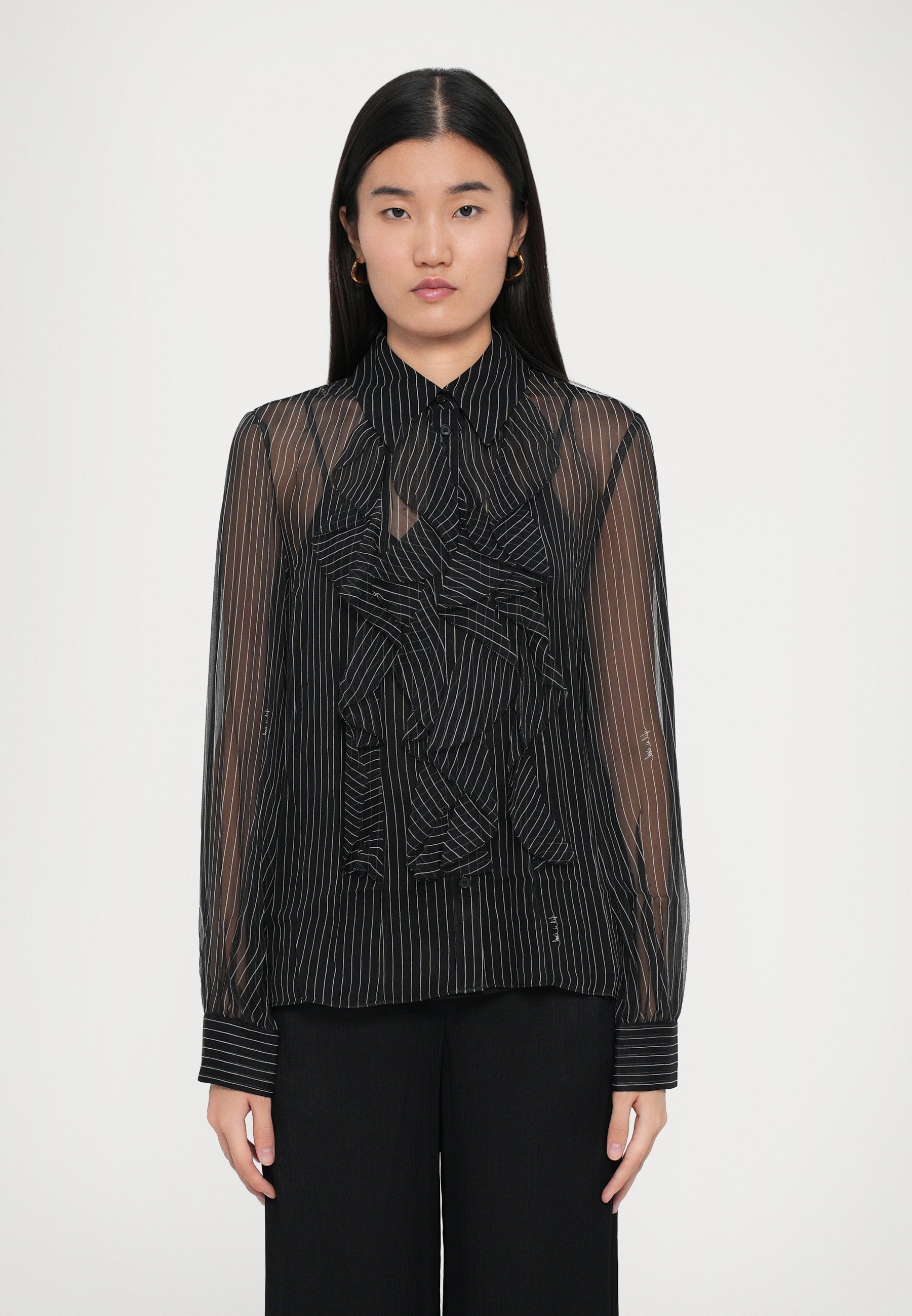 Diane von Furstenberg EVA BLOUSE - Blouse met knoopsluiting - zwart