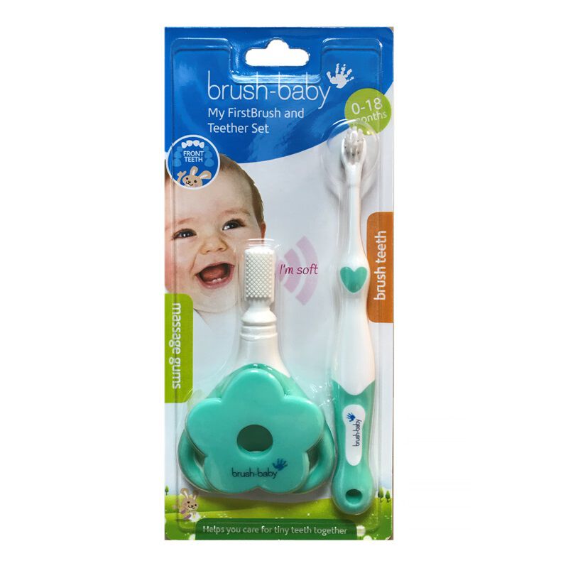 Brush-Baby Mijn Eerste Borstel & Bijtring Set