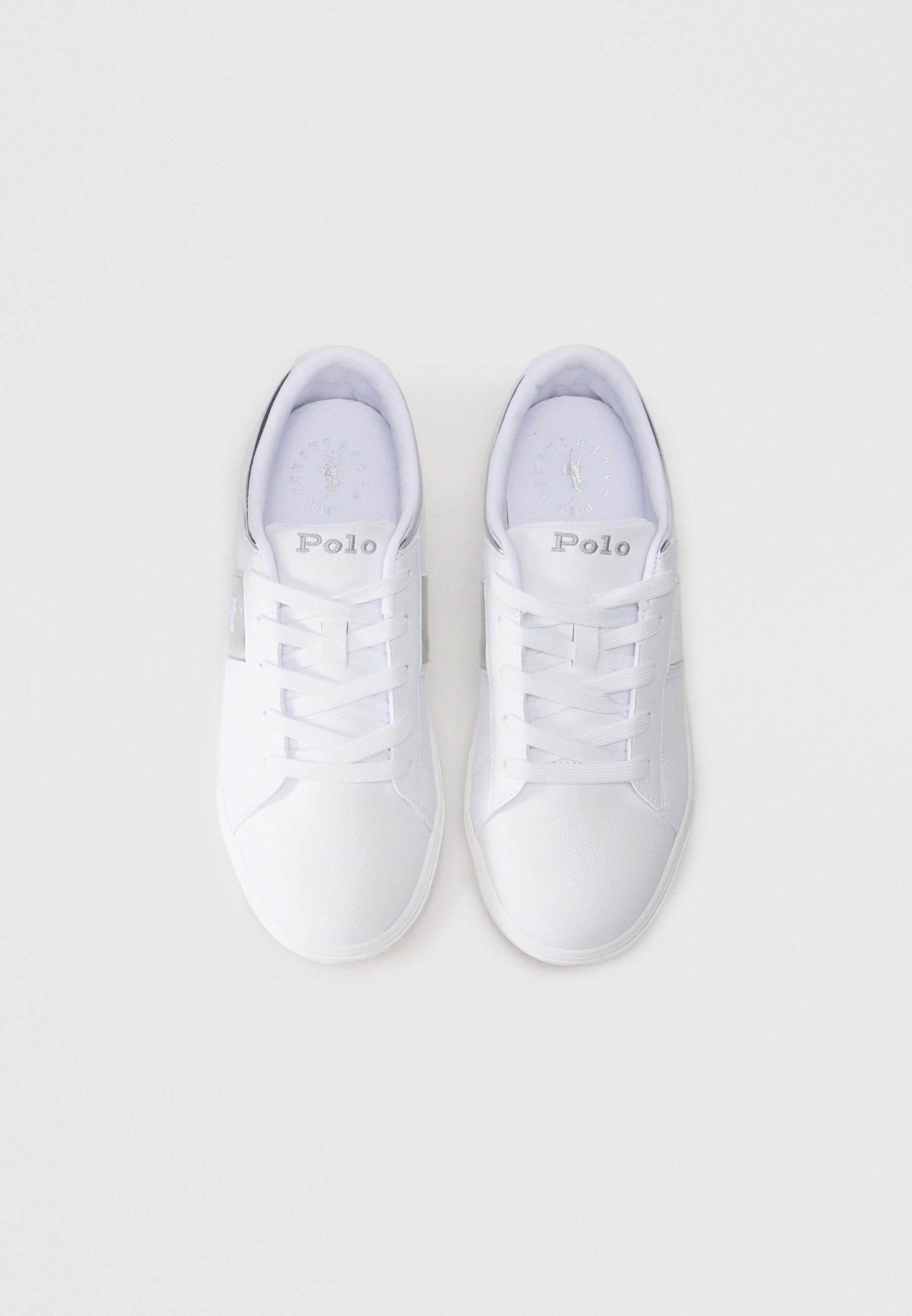 Polo Ralph Lauren FRAZIER - Sneakers - wit/zilverkleurig