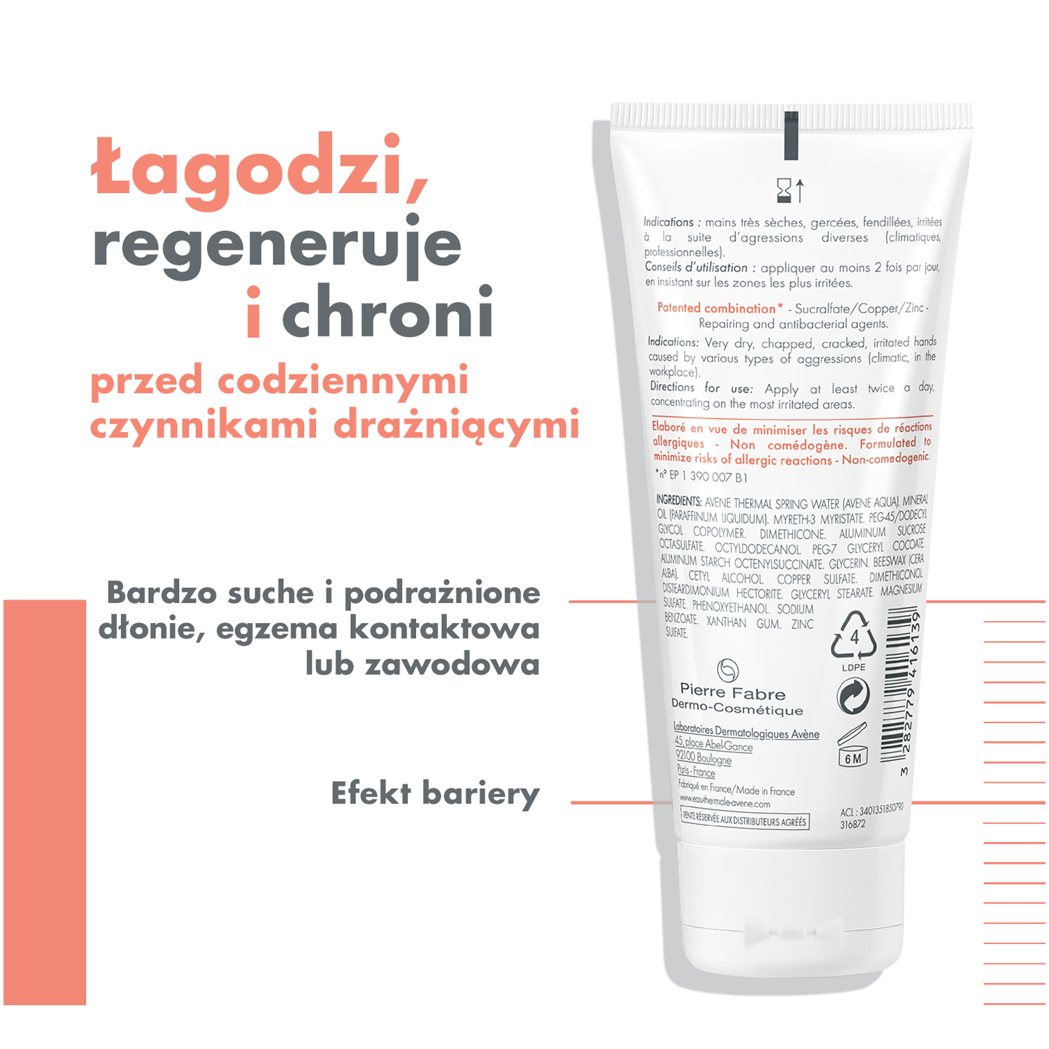 Crema de manos Avène 100 ml