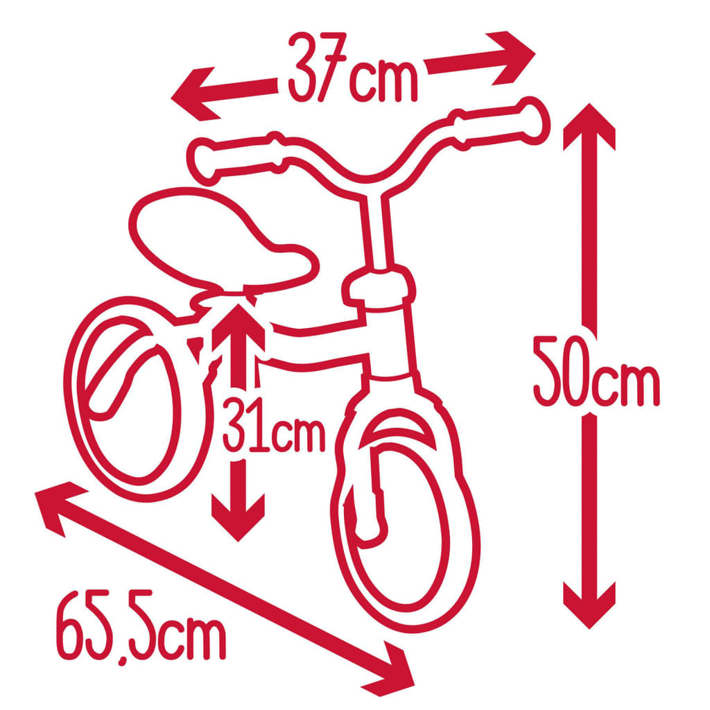Bicicletă de echilibru Smoby Rookie pentru copii (fără pedale)
