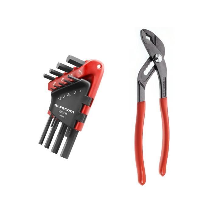 Caja de herramientas textiles - FACOM - BS.T14CM1PB - (Incluye 5 tornillos Protwist + 9 llaves Allen + alicates multiusos + 7 llaves fijas)