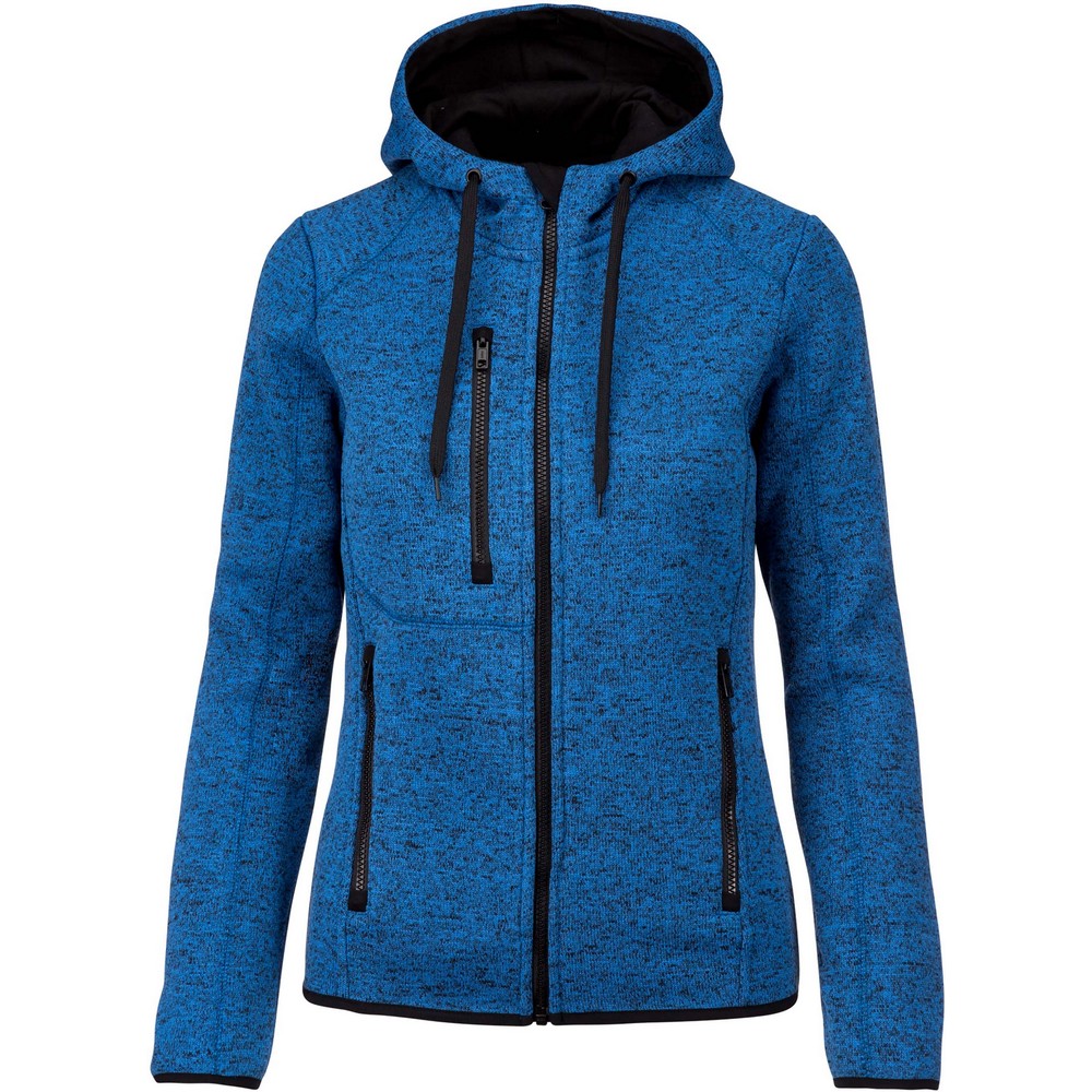 Sudadera Jaspeada Con Capucha Proact