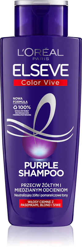 Shampoo neutralizante de amarelo L'Oréal Paris Elseve Color-Vive