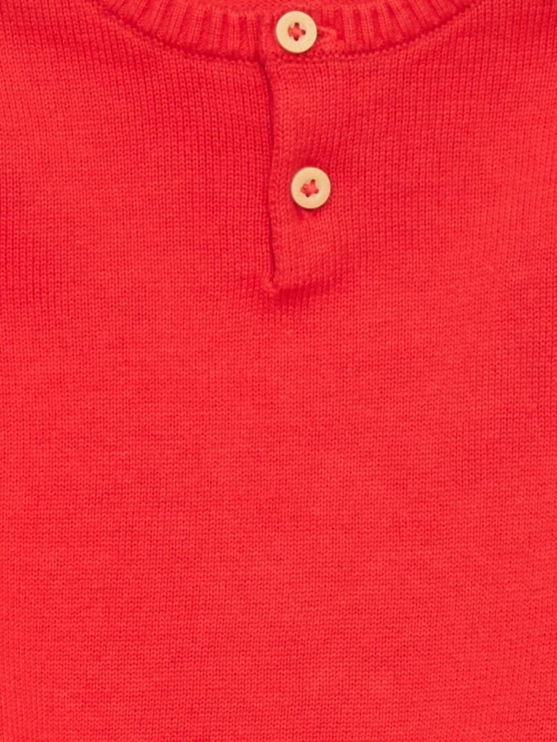 Suéter de tricô - VERMELHO