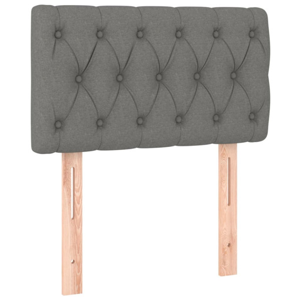 Wezgłowie Szary 80 cm Tkanina Low vidaXL
