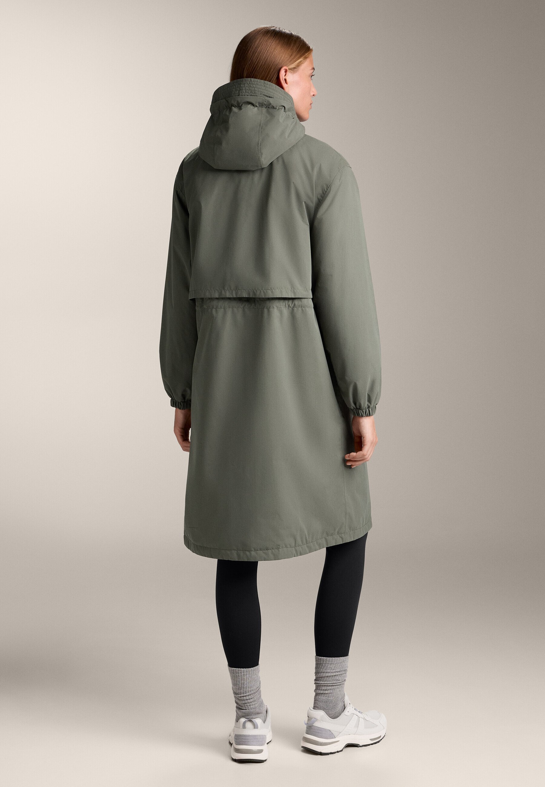 OYSHO FELLEX® AEROGEL 10K WATERPROOF LANGE GEVOERDE JAS - Waterdichte jas - donkergroen